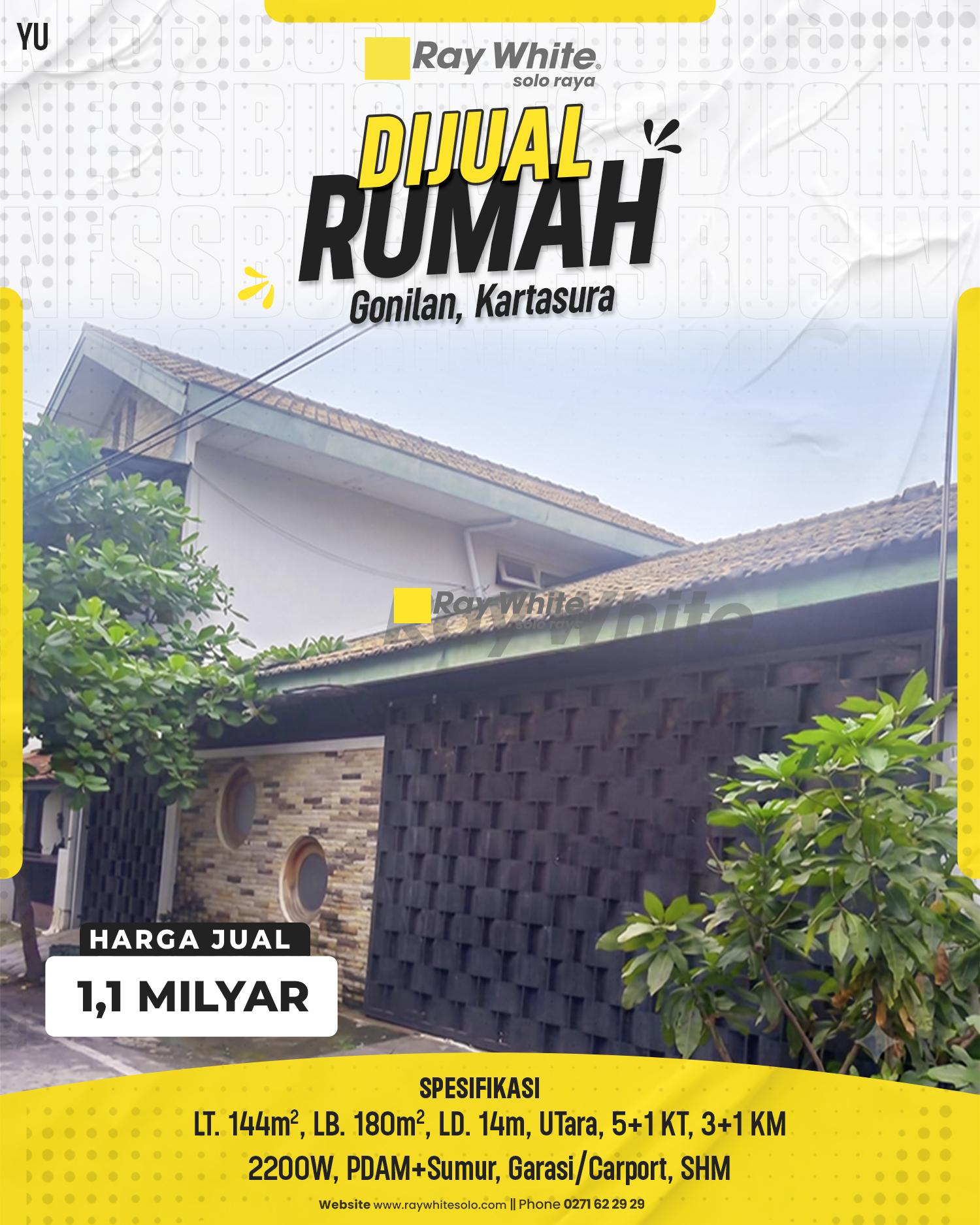 Dijual Rumah Gonilan, Kartasura