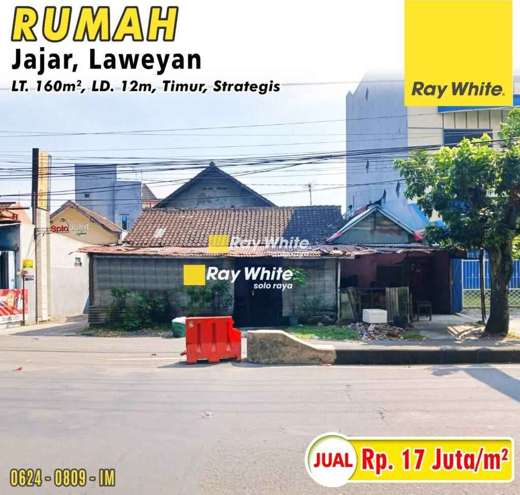 Dijual Rumah Hitung Tanah Strategis di Jajar, Laweyan, Solo