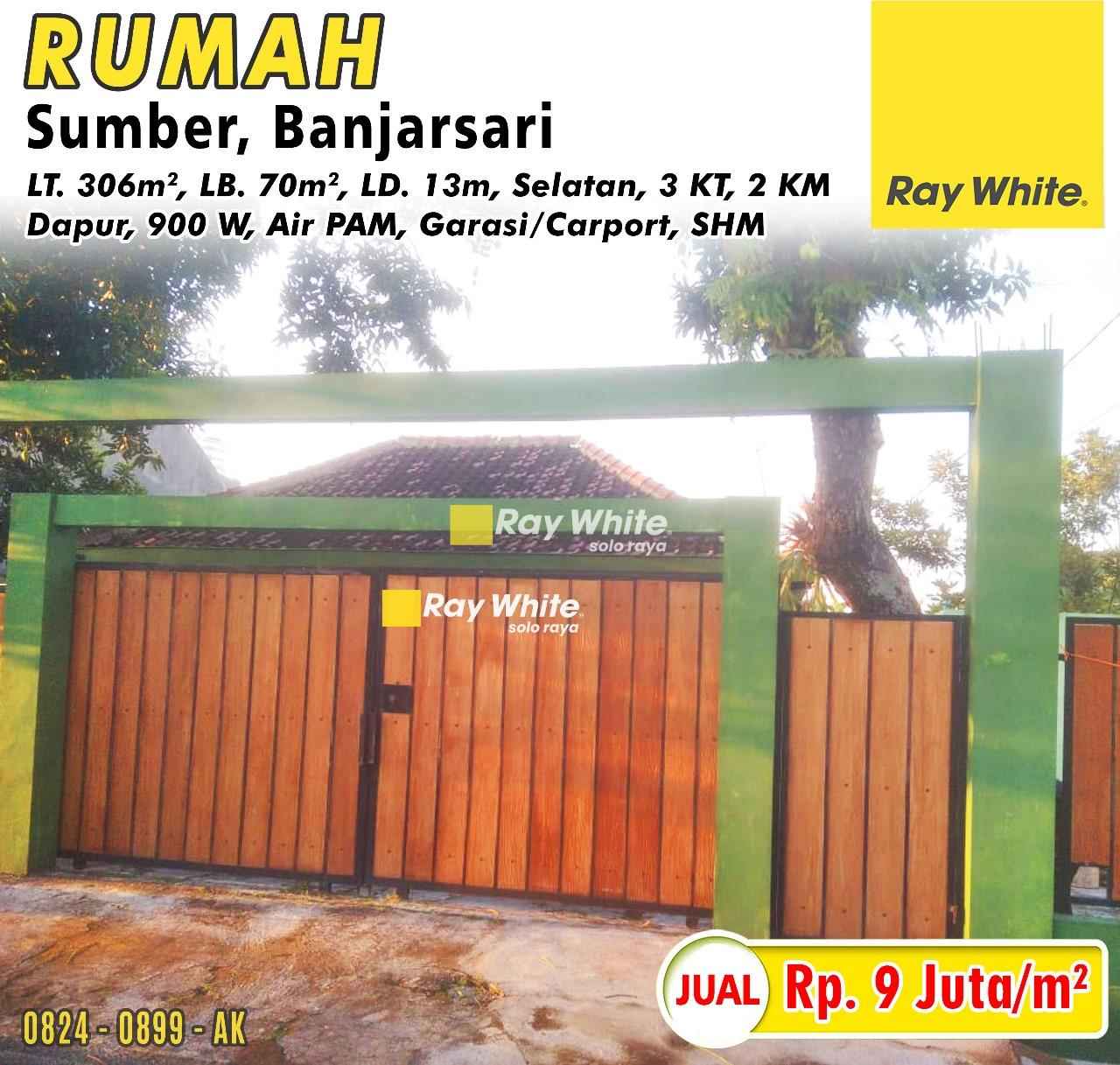 Dijual Rumah Siap Huni di Sumber Banjarsari