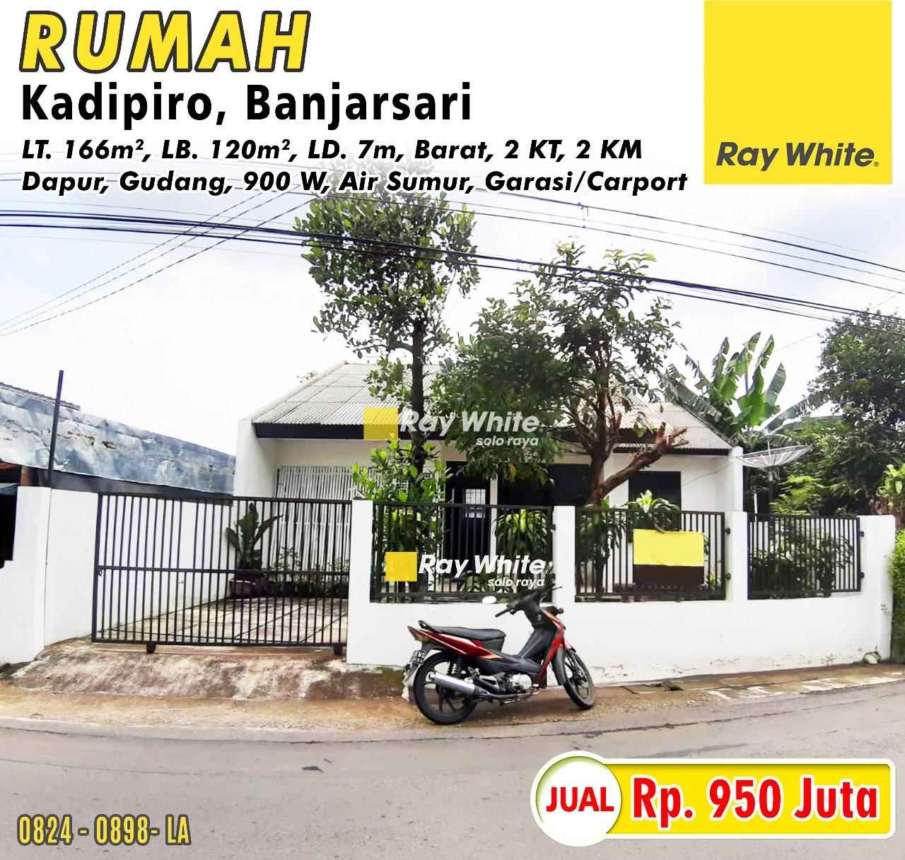 Dijual Rumah Strategis di Kadipiro, Banjarsari, Solo