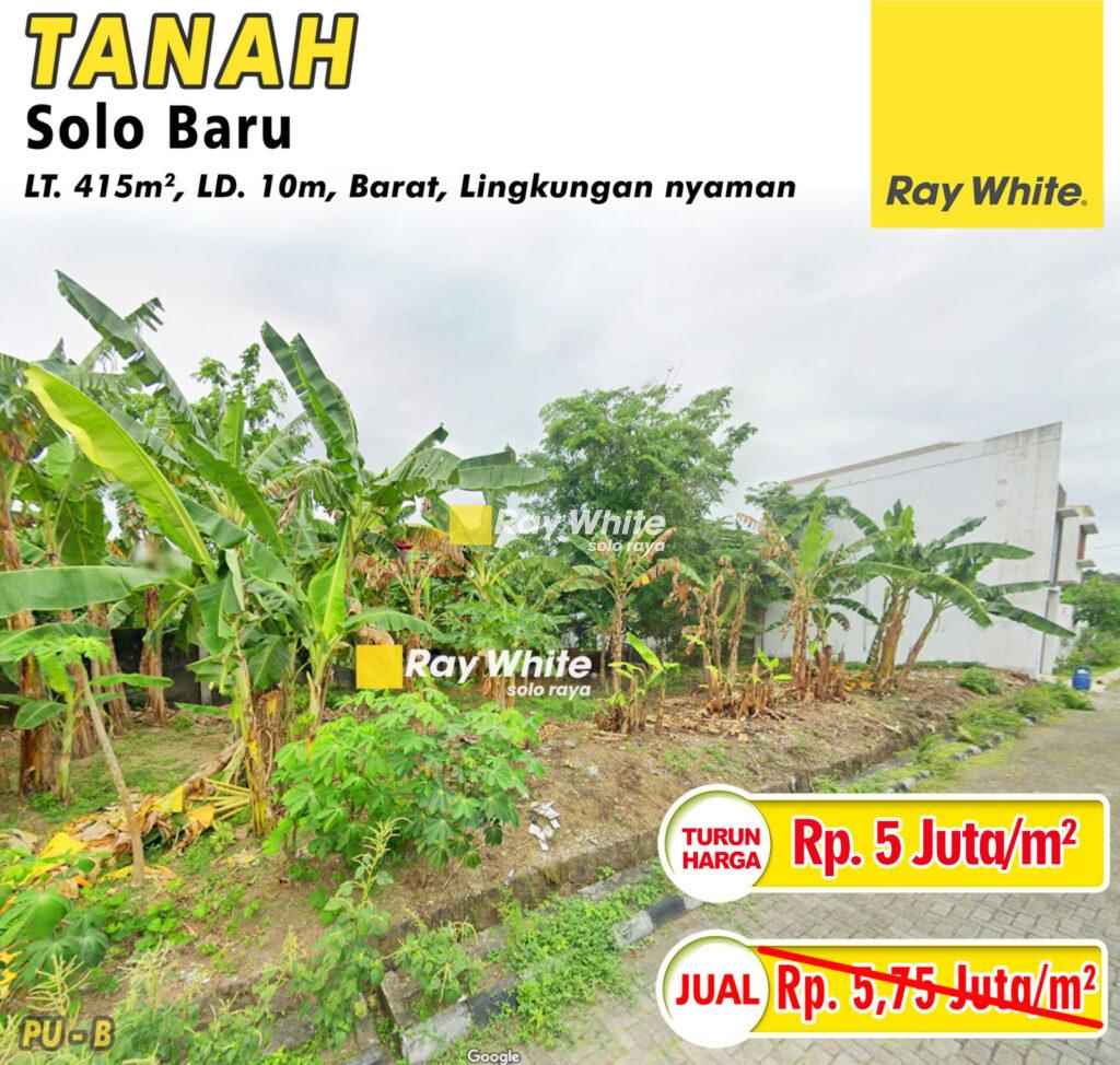 Dijual Tanah di Perumahan Solo Baru