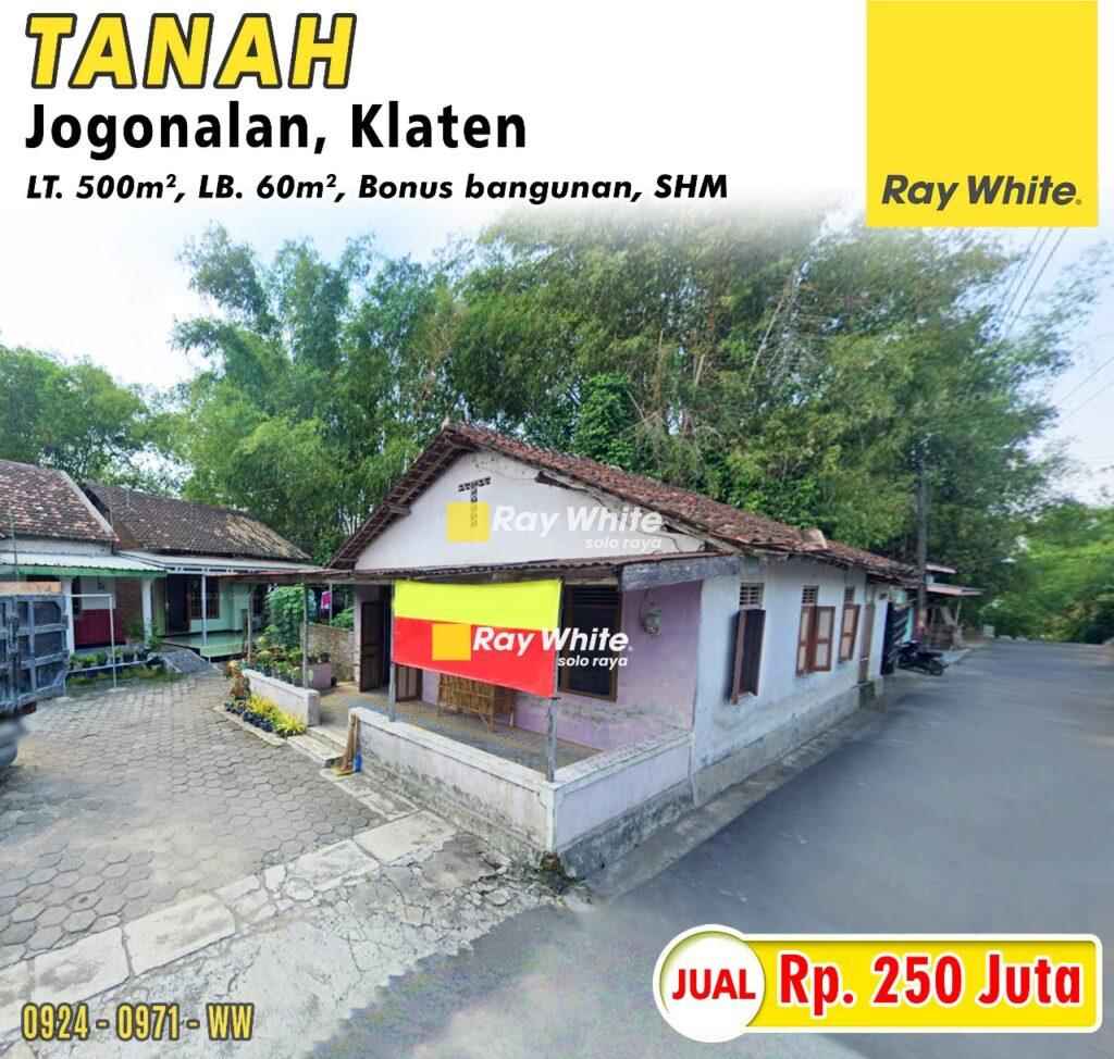 Dijual Rumah di Jogonalan, Klaten