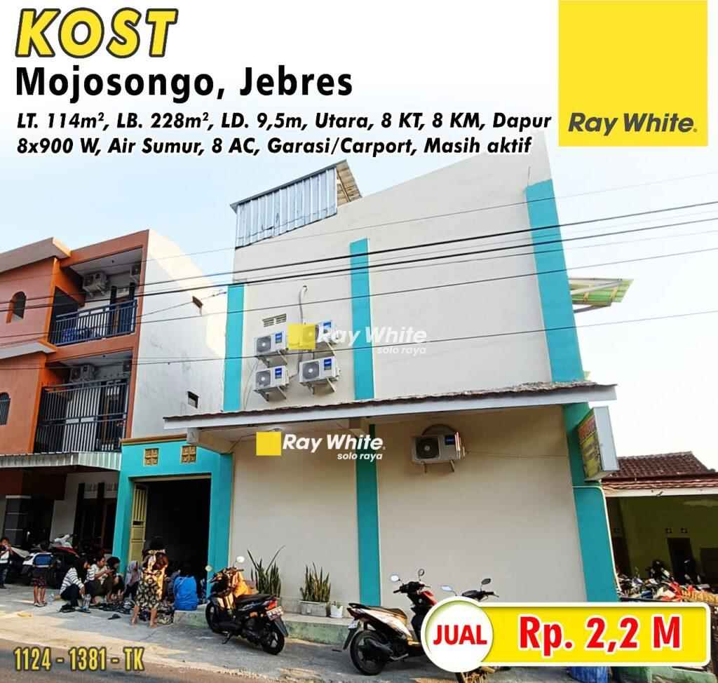Dijual Kost Aktif di Mojosongo, Jebres