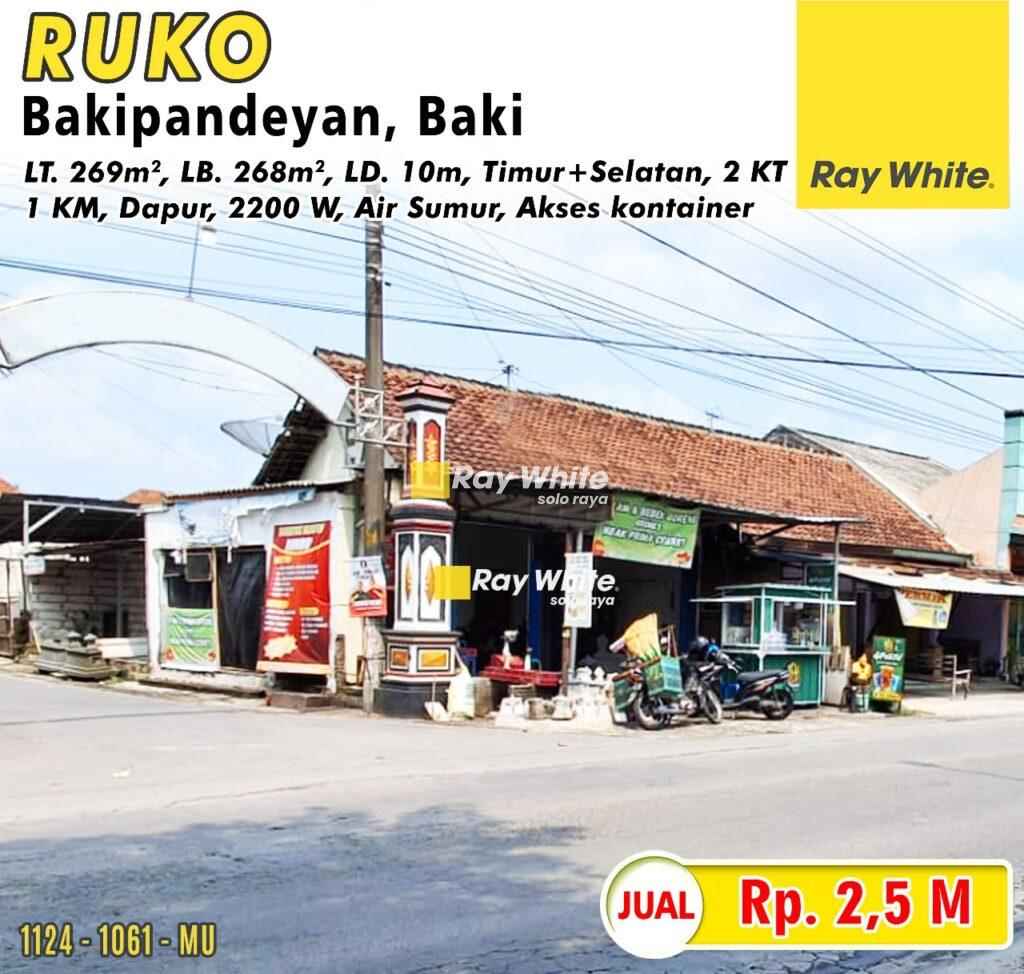 Dijual Ruko / Ruang Usaha di Bakipandeyan, Baki
