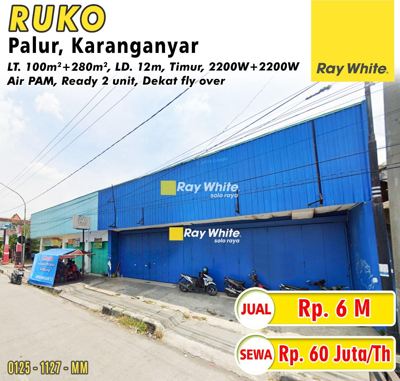 Dijual Ruko di Dekat Fly Over Palur, Cocok Untuk Usaha Bengkel / Toko