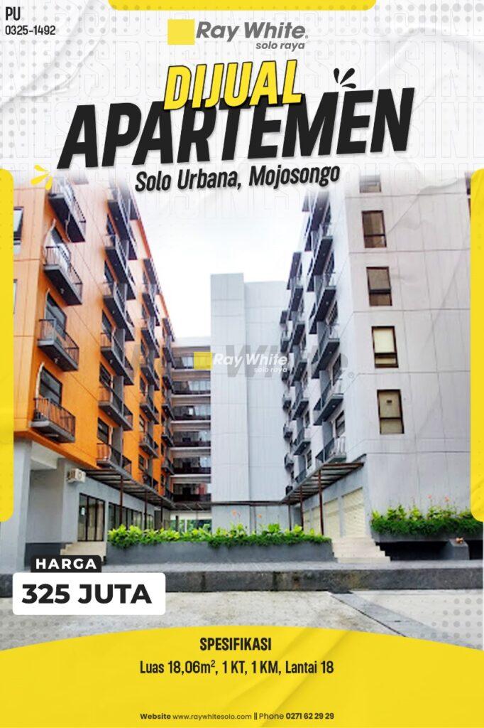 Dijual Apartemen Solo Urbana, Dekat Kampus UNS, Fasilitas Lengkap, Harga Terjangkau