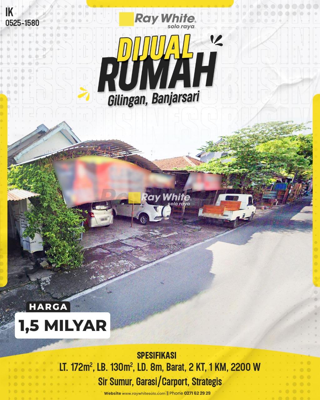 Rumah Strategis Gilingan, Surakarta, Bisa Untuk Usaha