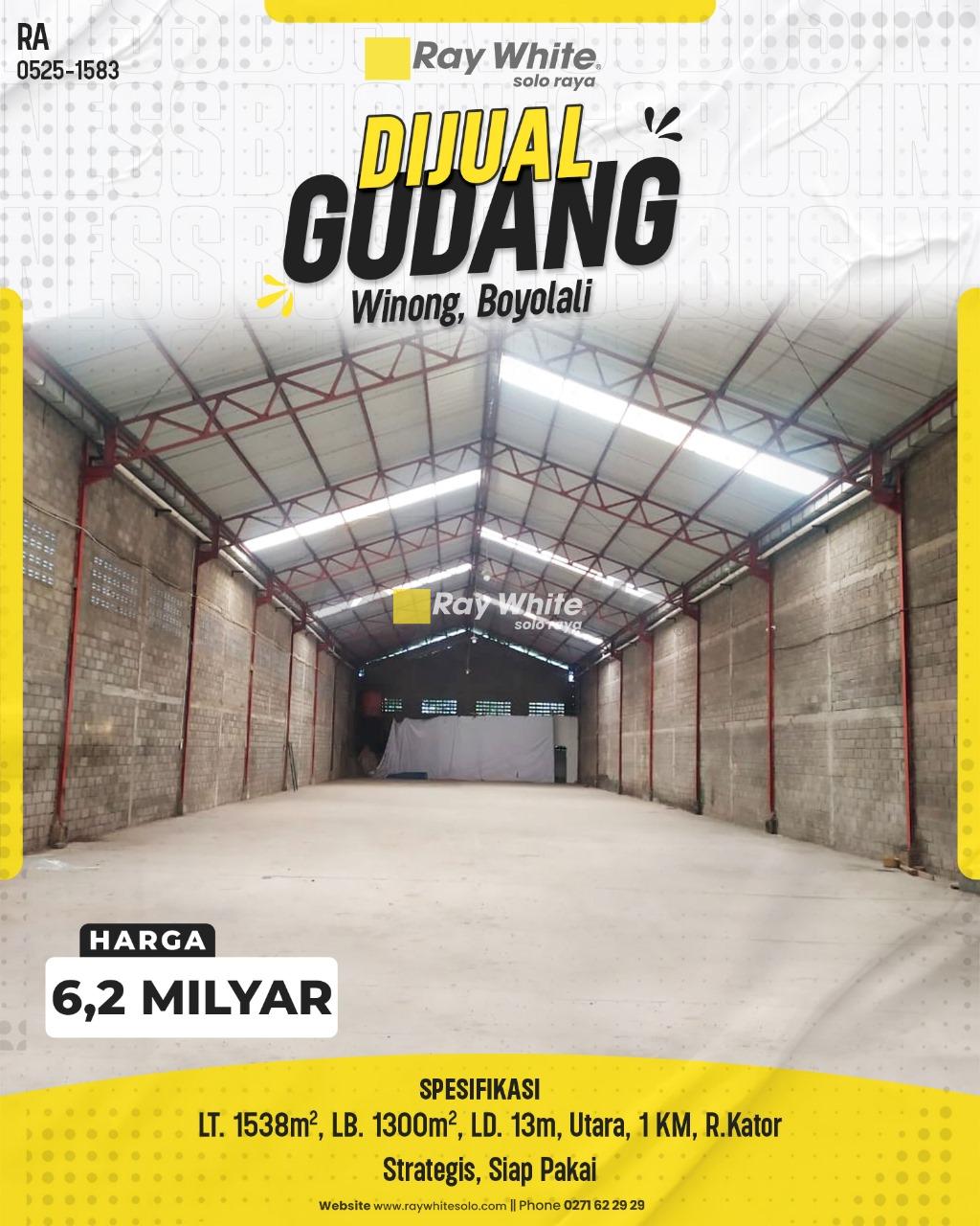 Gudang Siap Pakai di Jl. Raya Cepogo Winong, Boyolali
