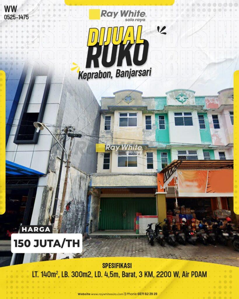Ruko Strategis Lokasi Tengah Kota dekat Dengan Mangkunegaran, Keprabon, Solo