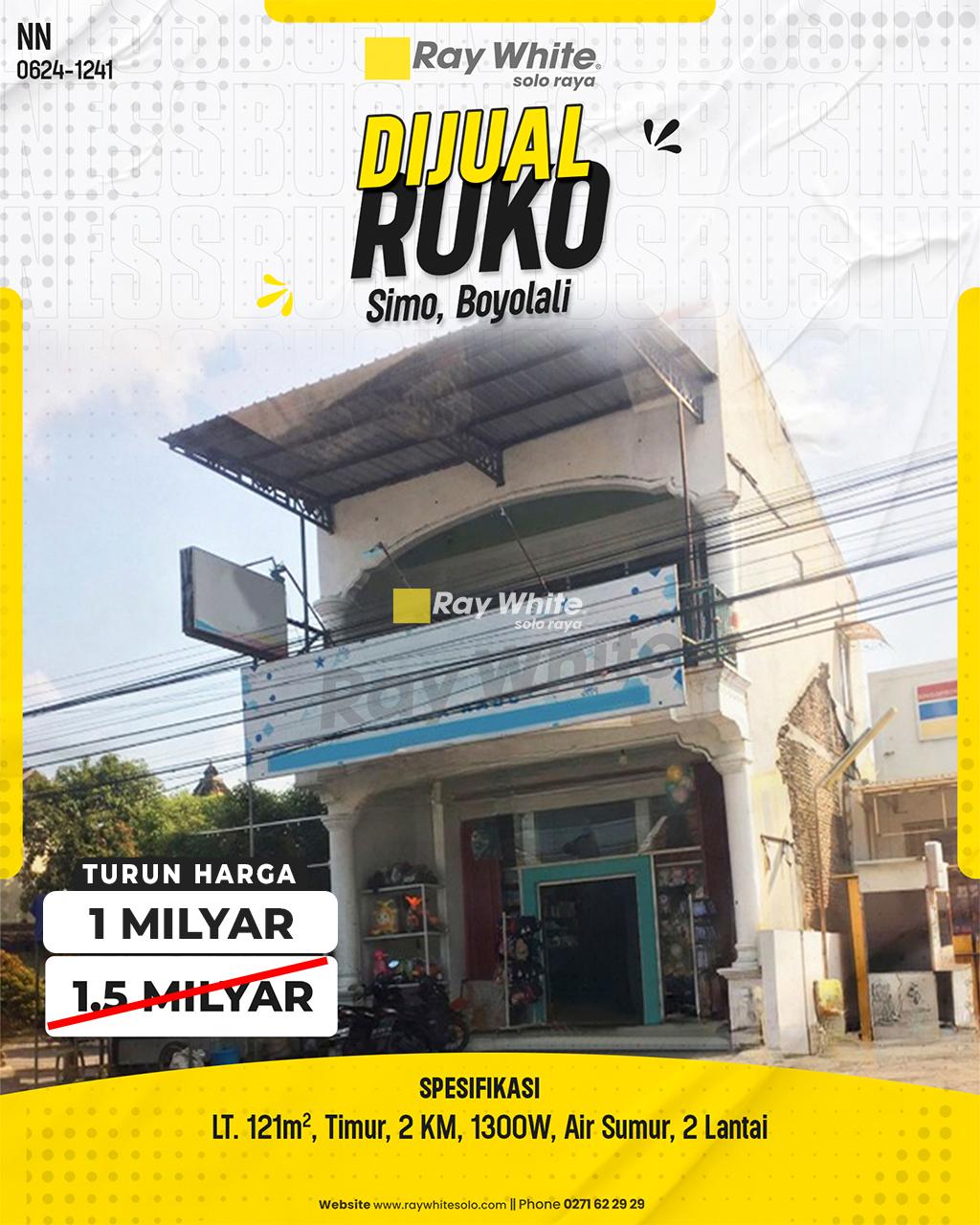 Dijual Ruko 2 Lantai Strategis Cocok Untuk Usaha di Simo, Boyolali