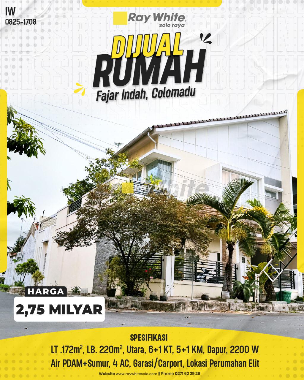 Rumah Mewah Modern Tropis di Perumahan Elit Fajar Indah