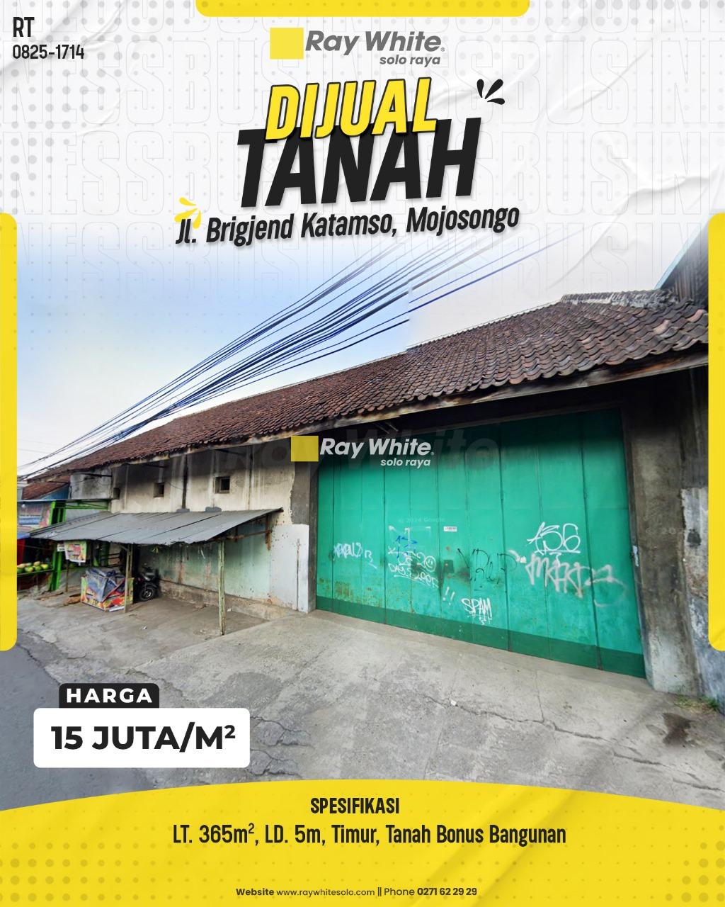 Dijual Tanah di Tepi Jl. Brigjend Katamso, Mojosongo