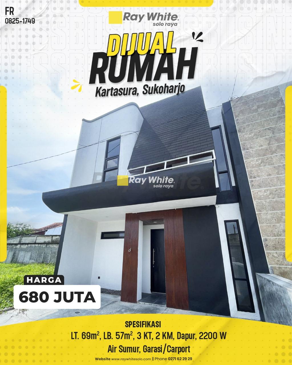 Rumah Modern 2 Lantai di Villa Edelweis, Pucangan Kartasura