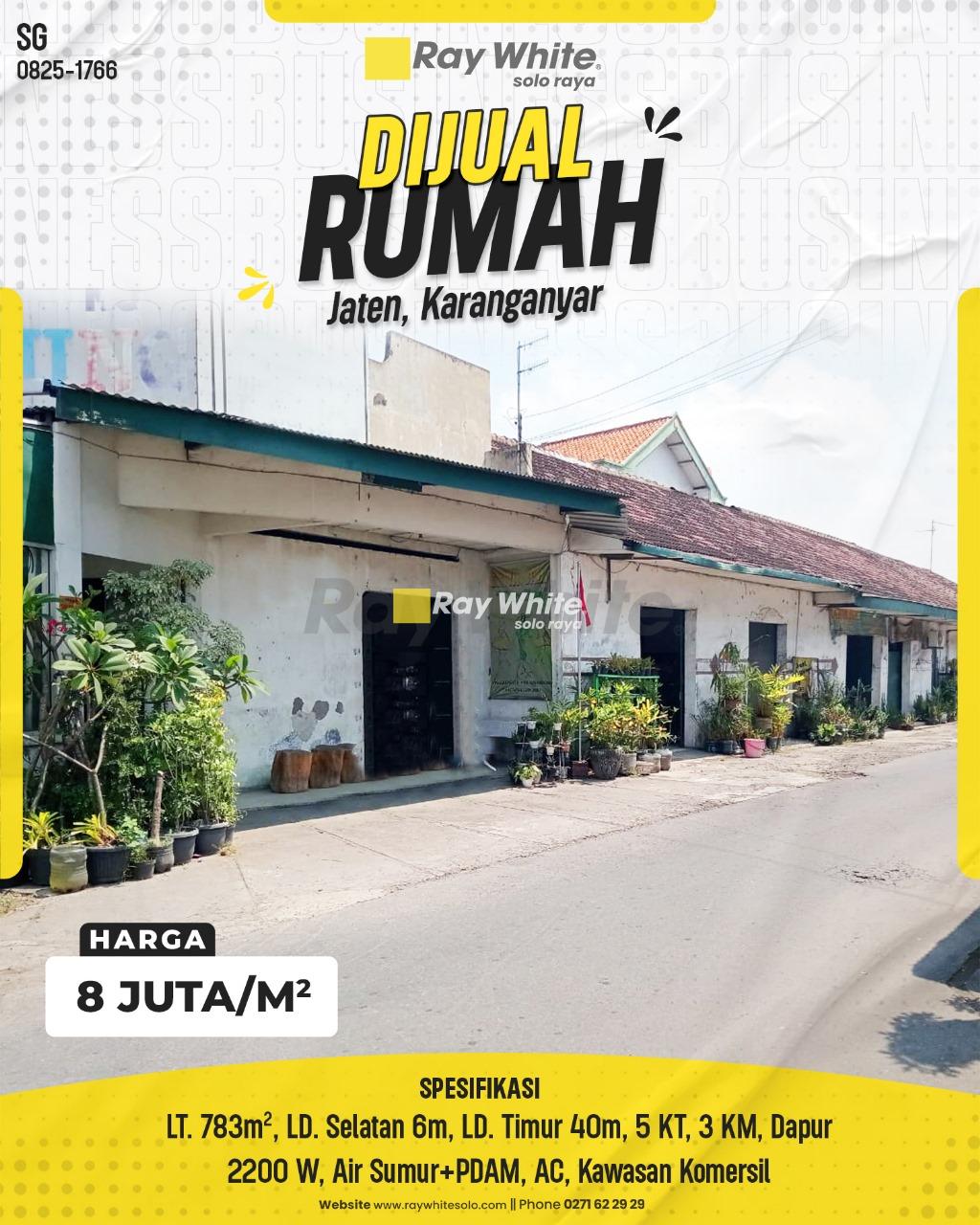 Dijual Tanah Hook Bonus Bangunan di Ngringo Jaten, Kawasan Komersial