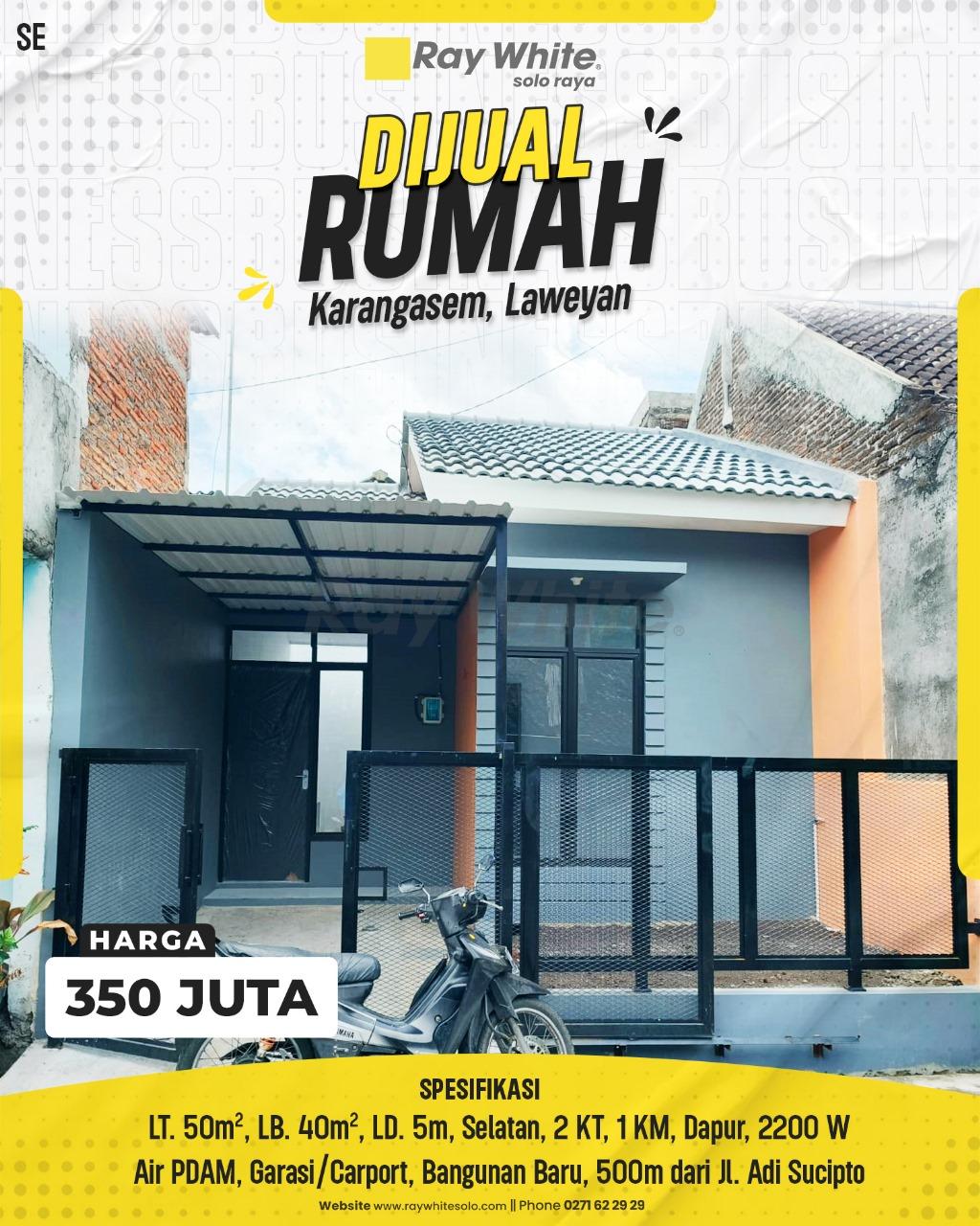 Rumah Baru Murah di Karangasem, Jajar, 500m dari Jl. Adi Sucipto!
