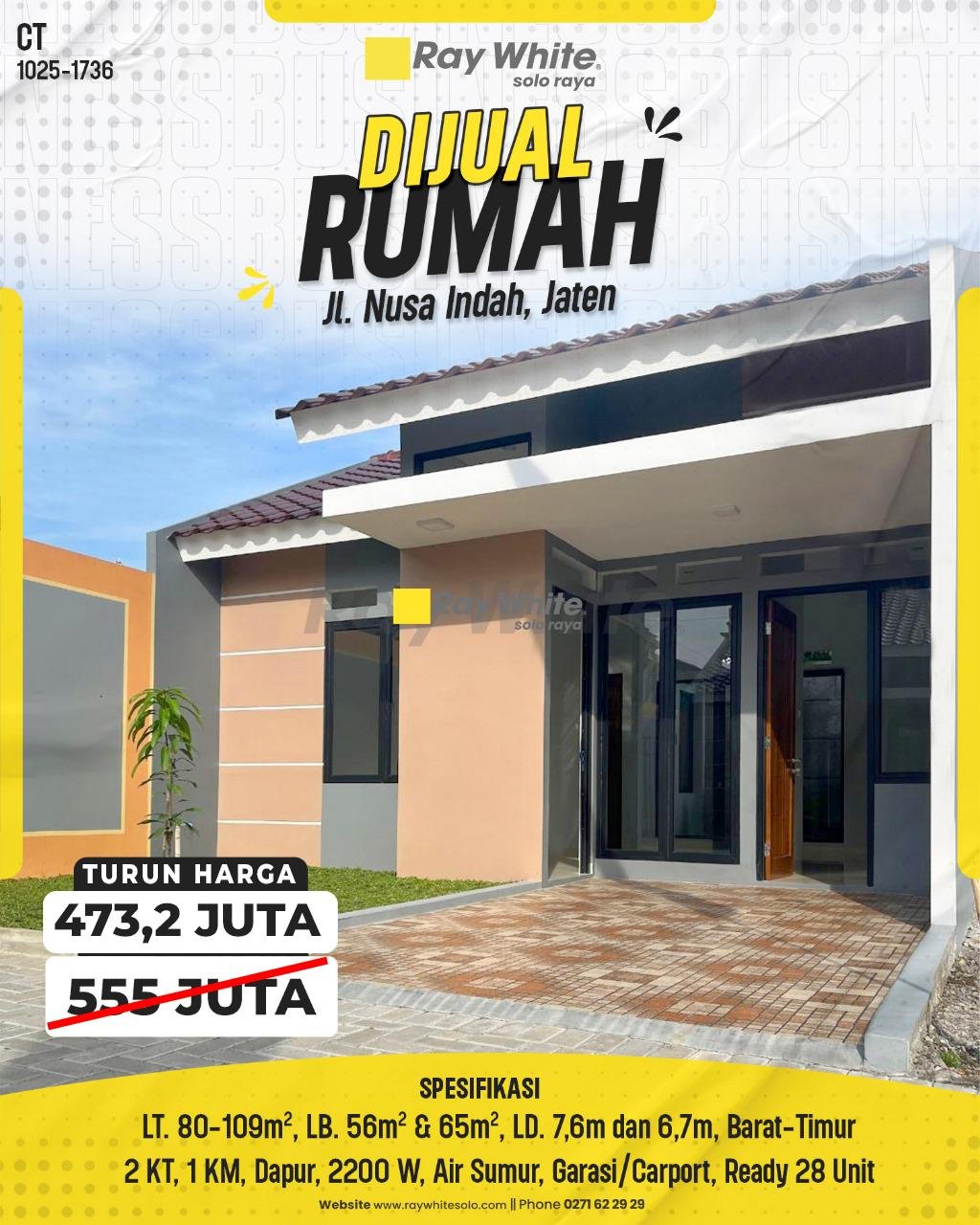 Perumahan Baru di Jaten Karanganyar, Rumah Modern Minimalis