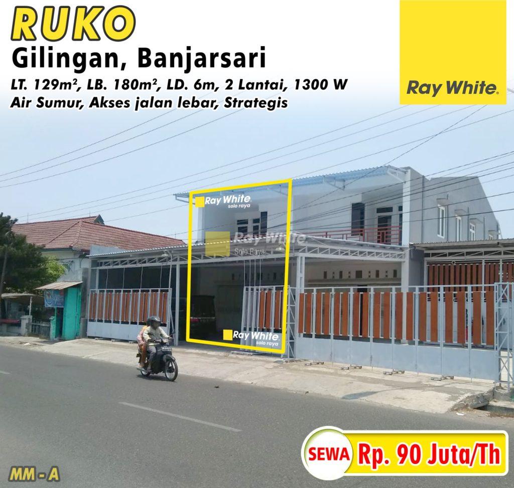 Disewakan Ruko 2 Lantai di Gilingan, Dekat Terminal & Stasiun