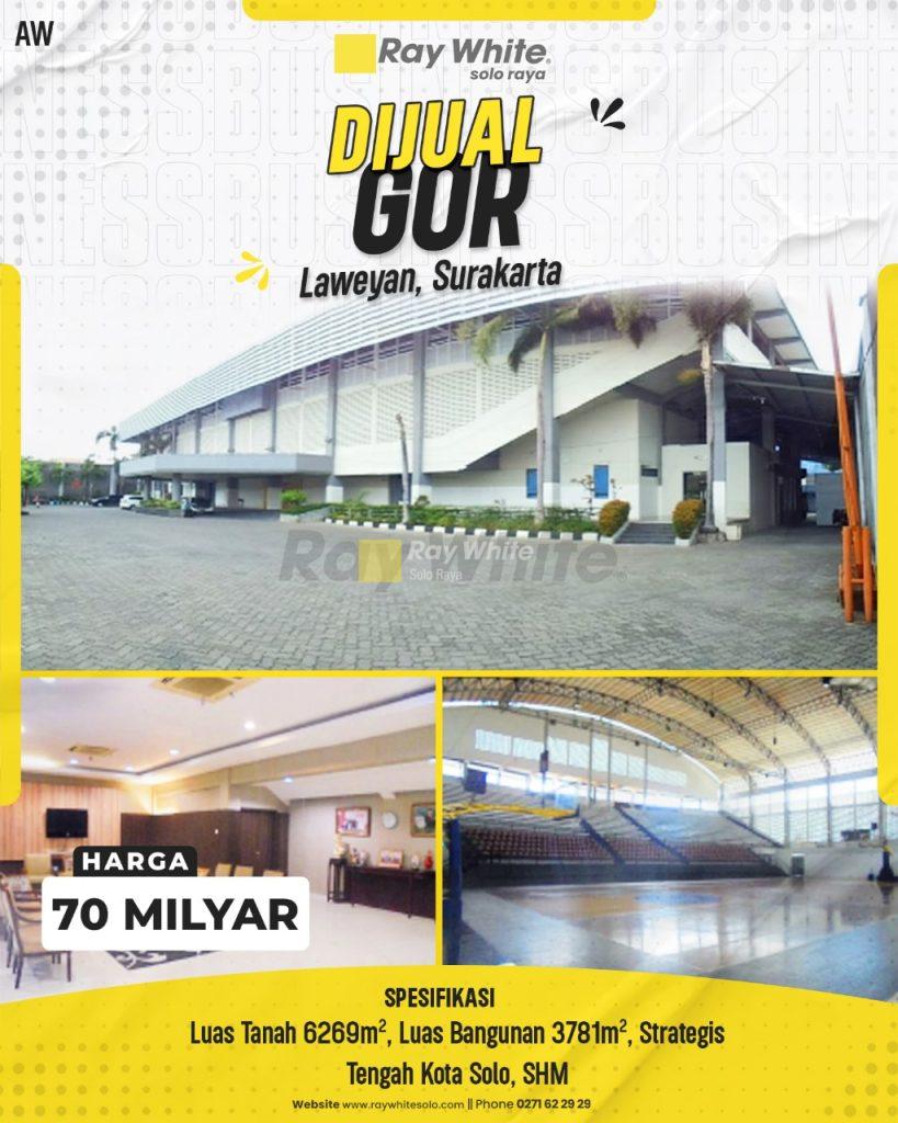 Gedung Serbaguna (GOR) Komersial di Lokasi Prime Tengah Kota, Laweyan, Surakarta
