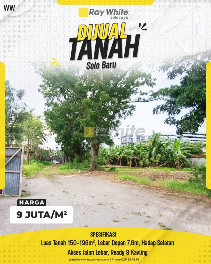 Tanah Kavling Premium Siap Bangun di Jantung Solo Baru (Ready 8 Unit)
