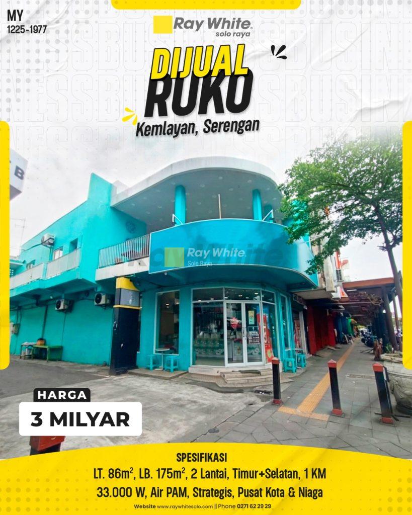 Ruko Hook Ikonik di Pusat Wisata Gatot Subroto (Gatsu) Solo ( zona pusat keramaian kota solo JL GATSU!)