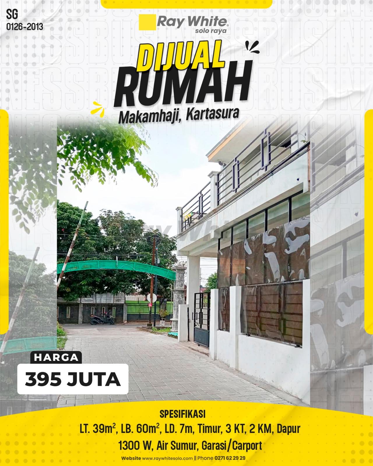 Dijual Rumah Compact 2 Lantai Murah di Makamhaji Kartasura
