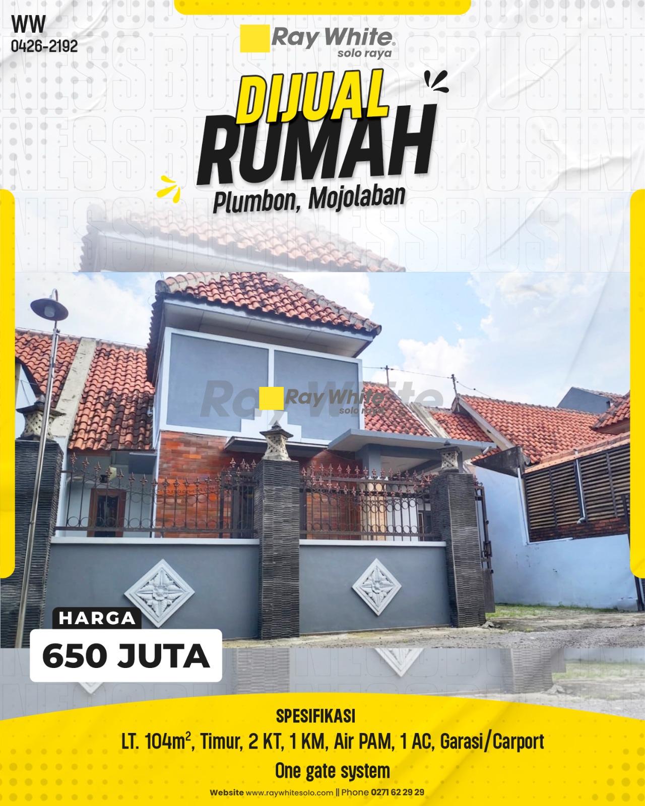 Rumah Cantik Siap Huni di Wisma Asri Regency Plumbon, Hunian One Gate System Strategis Dekat Solo