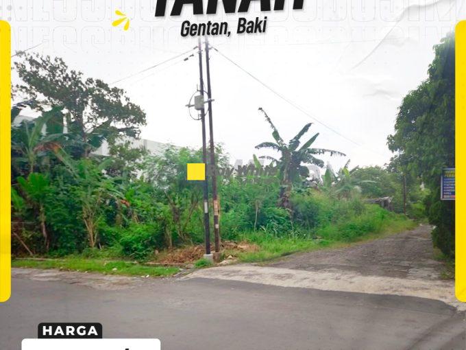 Tanah Strategis Dua Muka di Gentan Baki, Peluang Emas Investasi di Jantung Pemukiman Elit Solo Barat