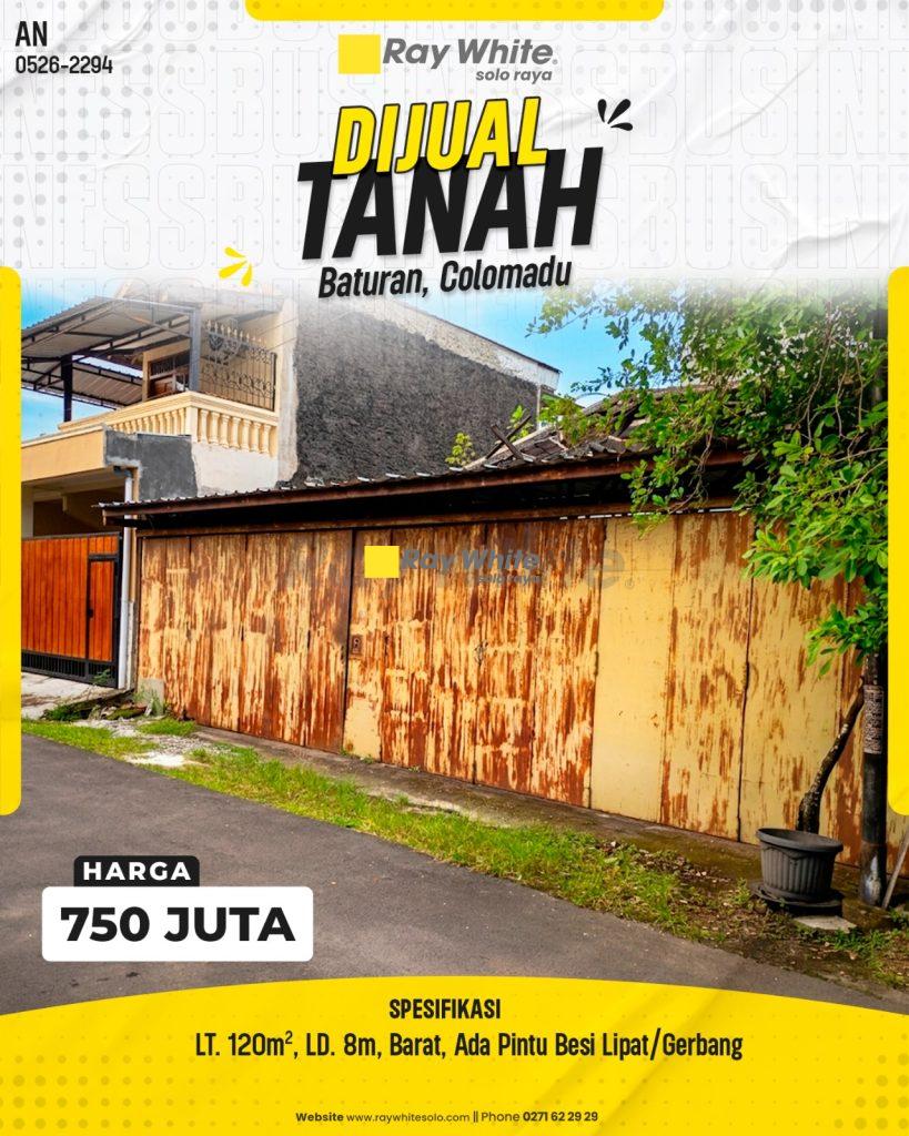 Tanah Dijual di Fajar Indah Colomadu Solo Kavling Eksklusif Rapi
