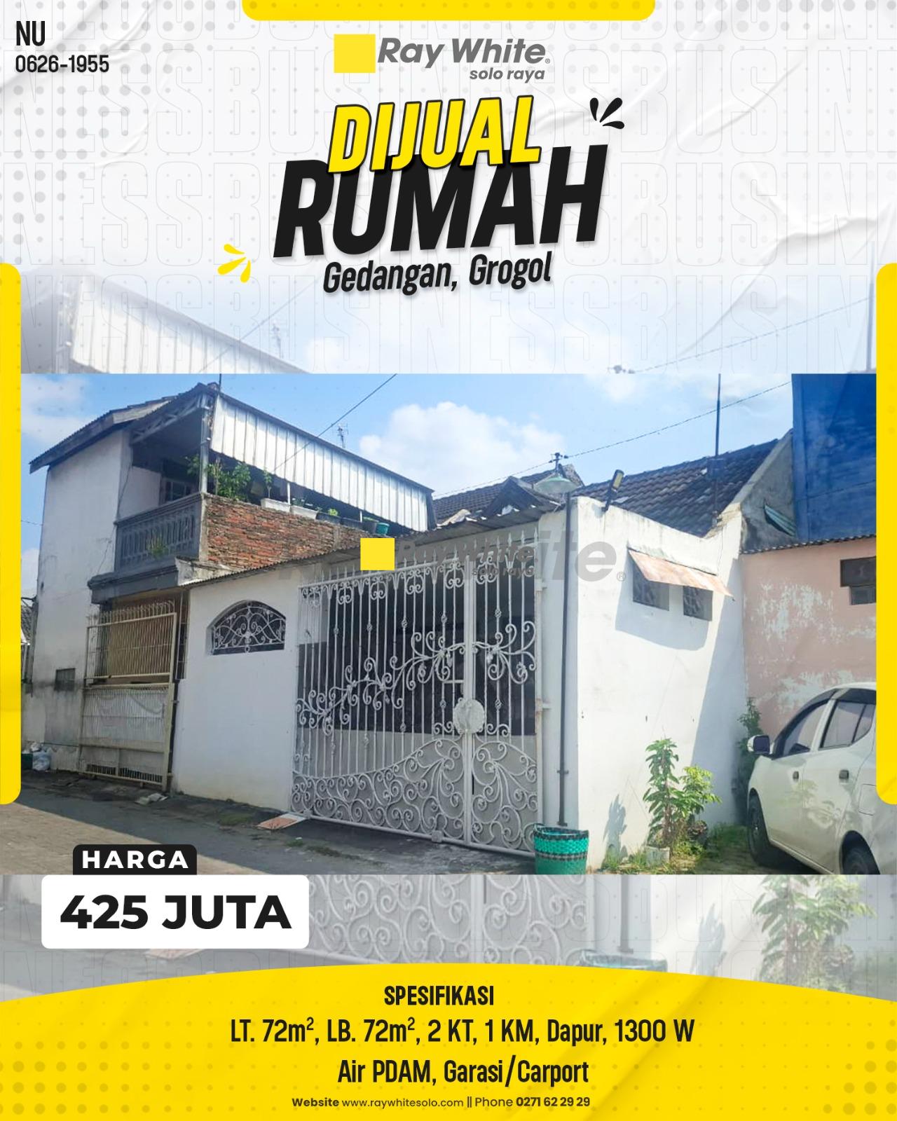 Rumah Minimalis Strategis Nyaman Siap Huni di Gedangan Grogol Sukoharjo