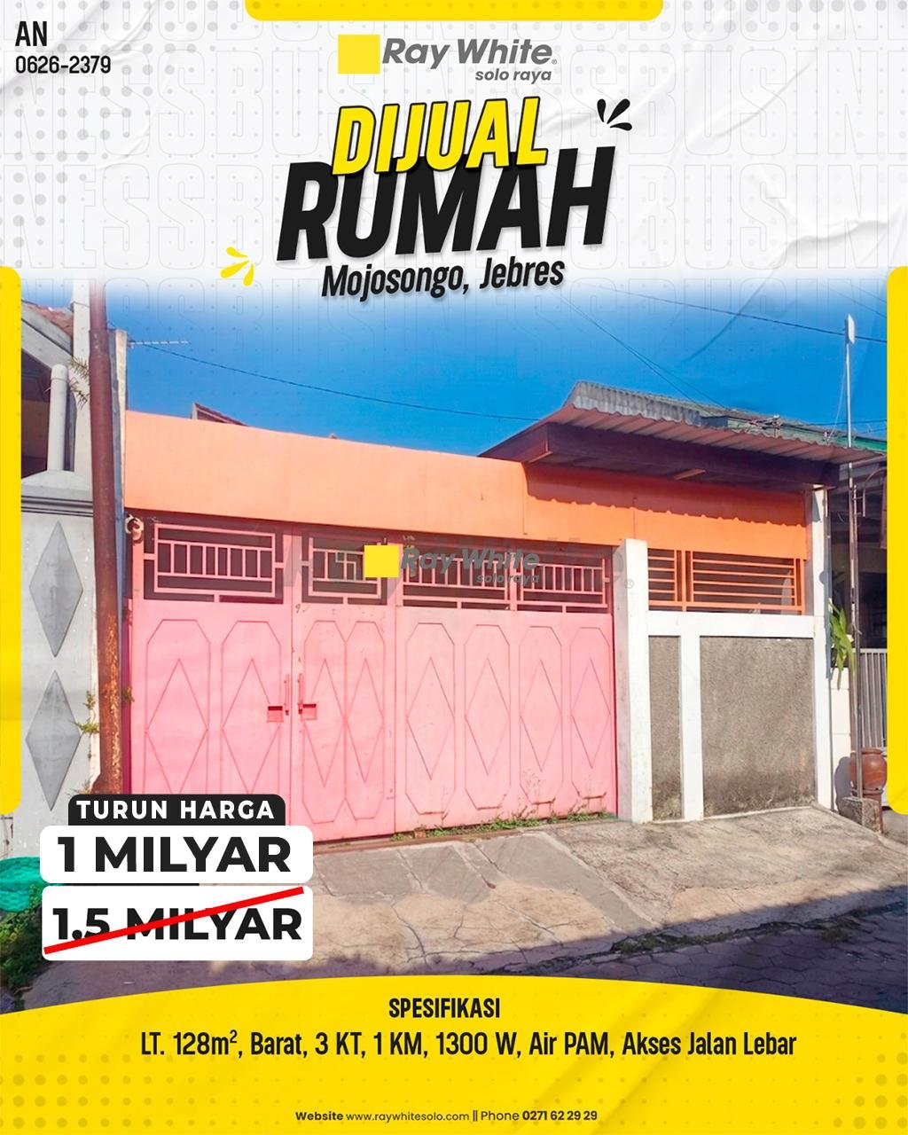 Rumah Tinggal Nyaman Strategis Akses Jalan Lebar Siap Huni di Mojosongo Jebres Surakarta