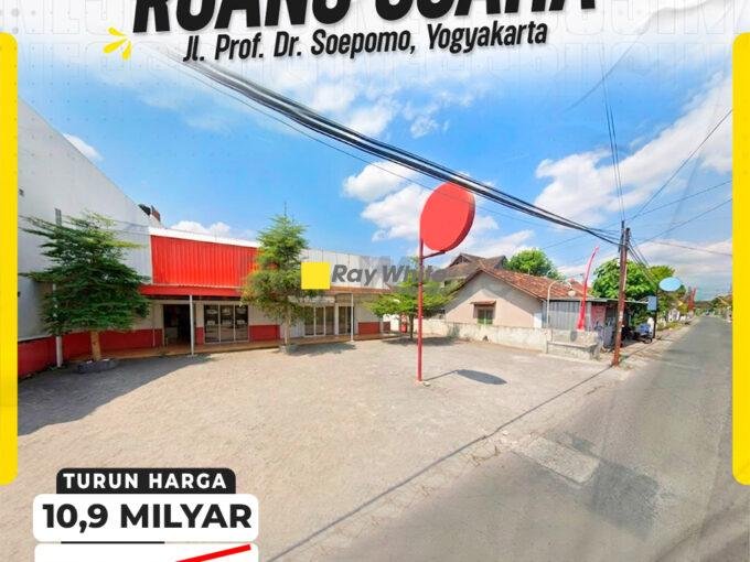 Dijual Ruang Usaha Komersial Luas Strategis Area Parkir Sangat Lega di Jl Prof Dr Soepomo Yogyakarta