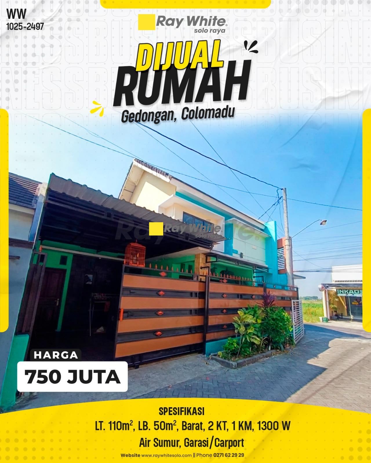 Rumah Minimalis Modern Siap Huni di Grandisa Town House Gedongan Colomadu Karanganyar