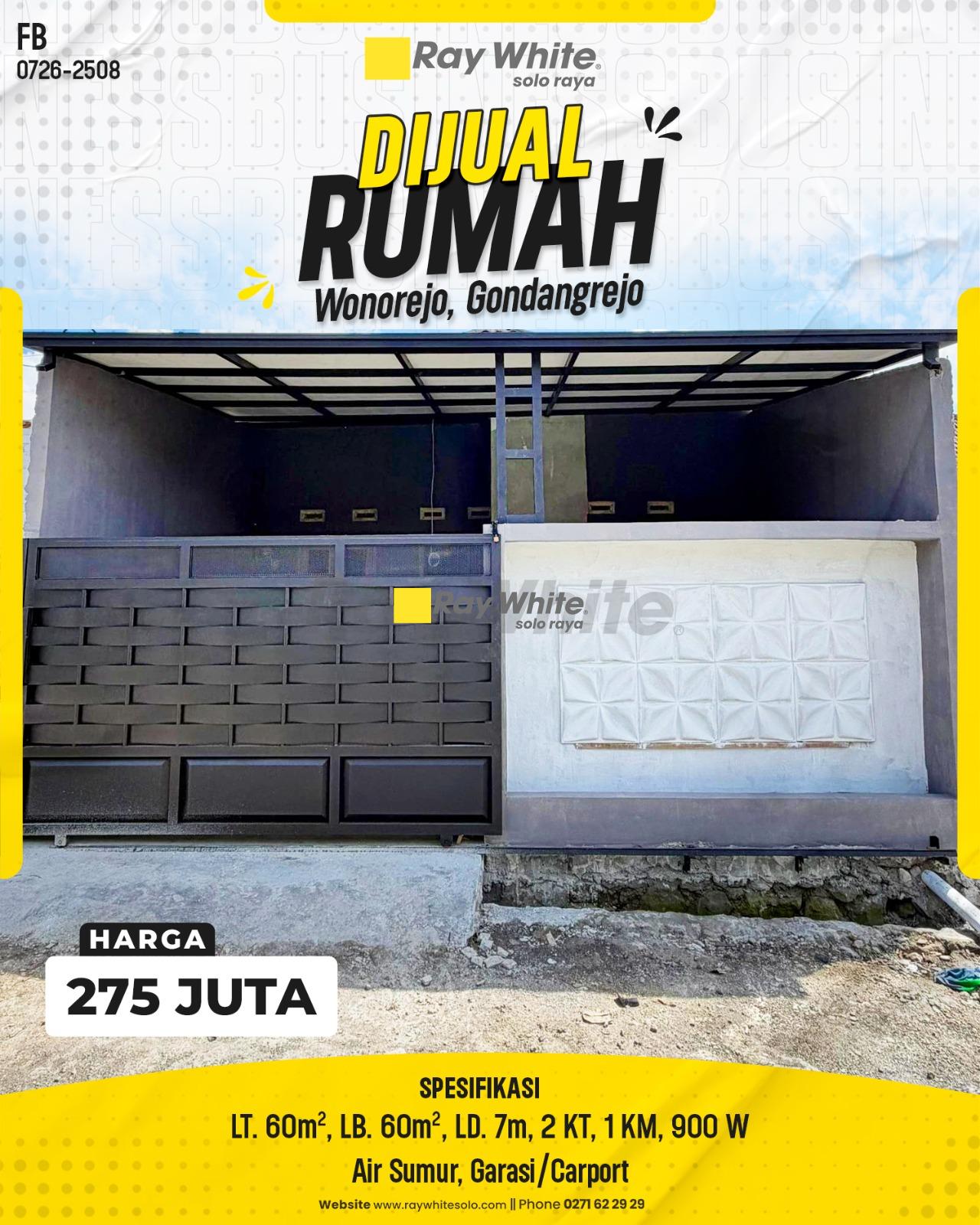 Rumah Minimalis Elegan Siap Huni Harga 100 Jutaan di Wonorejo Gondangrejo Karanganyar