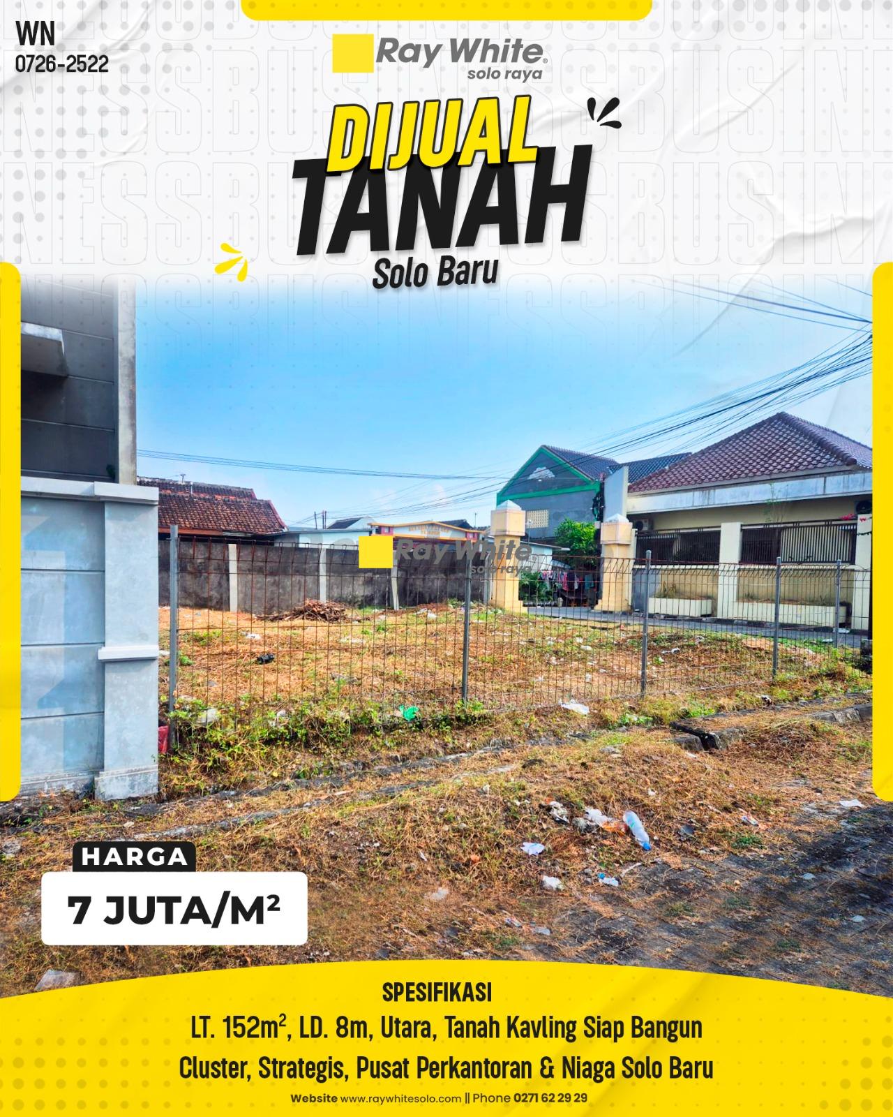 Tanah Kaveling Siap Bangun Dalam Cluster Perumahan Viena Solo Baru Grogol Sukoharjo