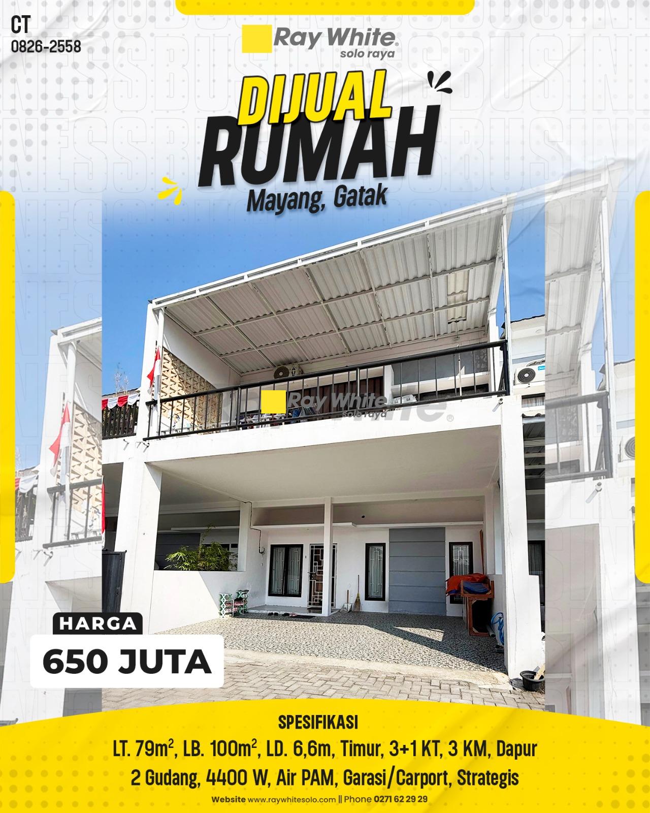 Rumah Minimalis Modern 2 Lantai Narayu Residence Mayang Gatak Sukoharjo (Dekat Gentan & Stasiun Gawok)