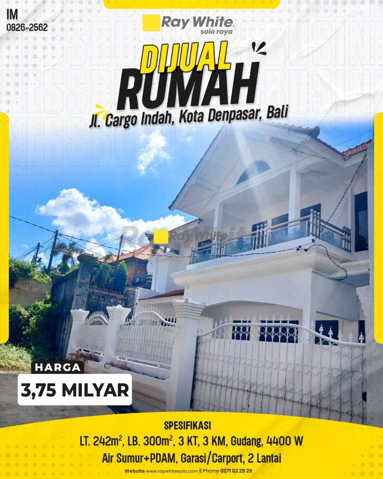 Rumah Mewah Modern 2 Lantai Dekat Jl. Gatsu Barat & Akses Seminyak/Canggu)