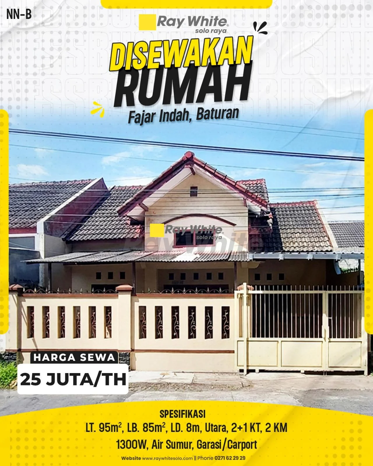 Hunian Nyaman & Terawat di Perumahan Favorit Fajar Indah – Sewa Murah