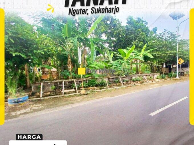 DIJUAL TANAH PEKARANGAN STRATEGIS DI NGUTER, KEPUH, SUKOHARJO