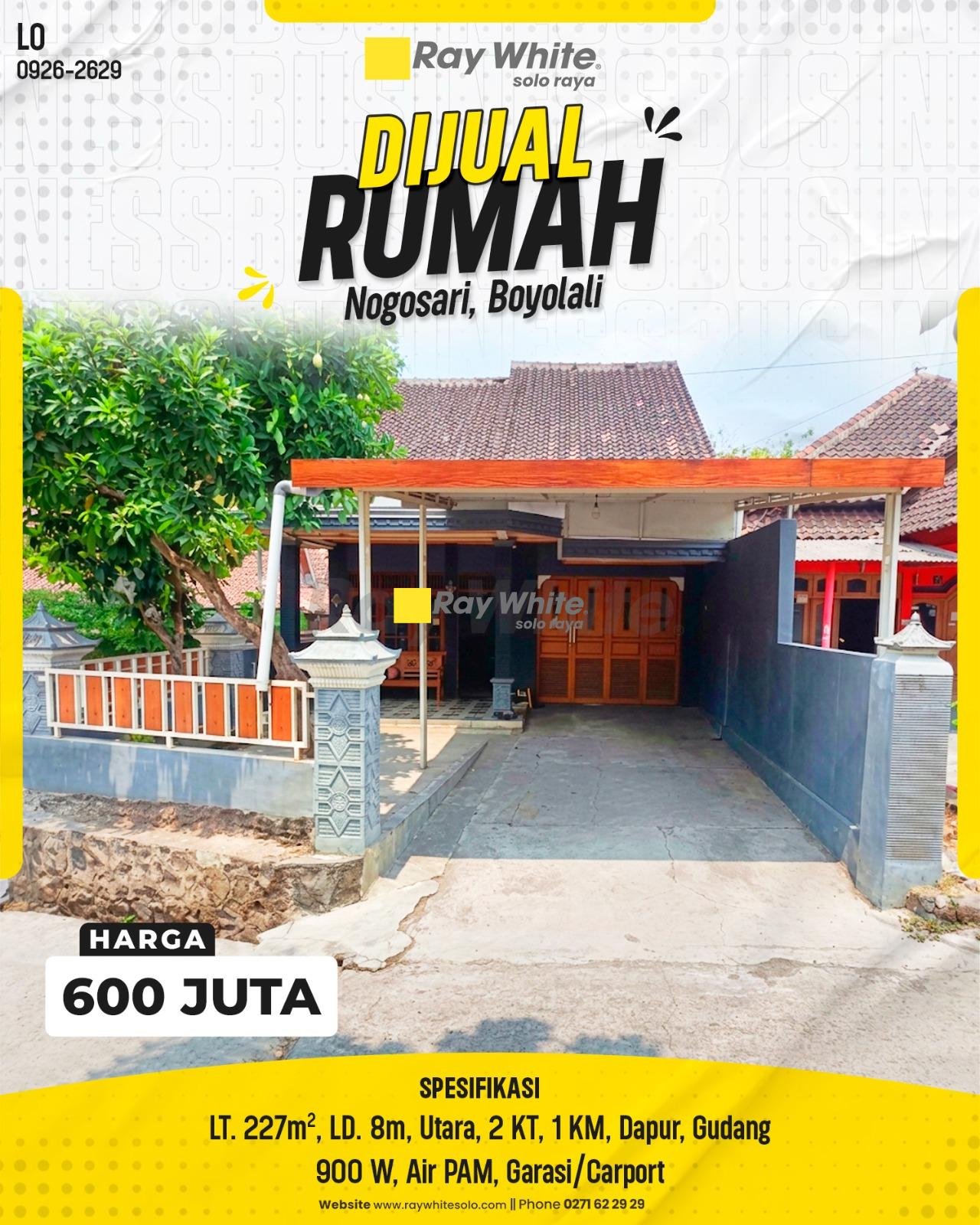DISEWAKAN GUDANG & AREA OPERASIONAL STRATEGIS DI JL. KERINCI, BANJARSARI, SURAKARTA