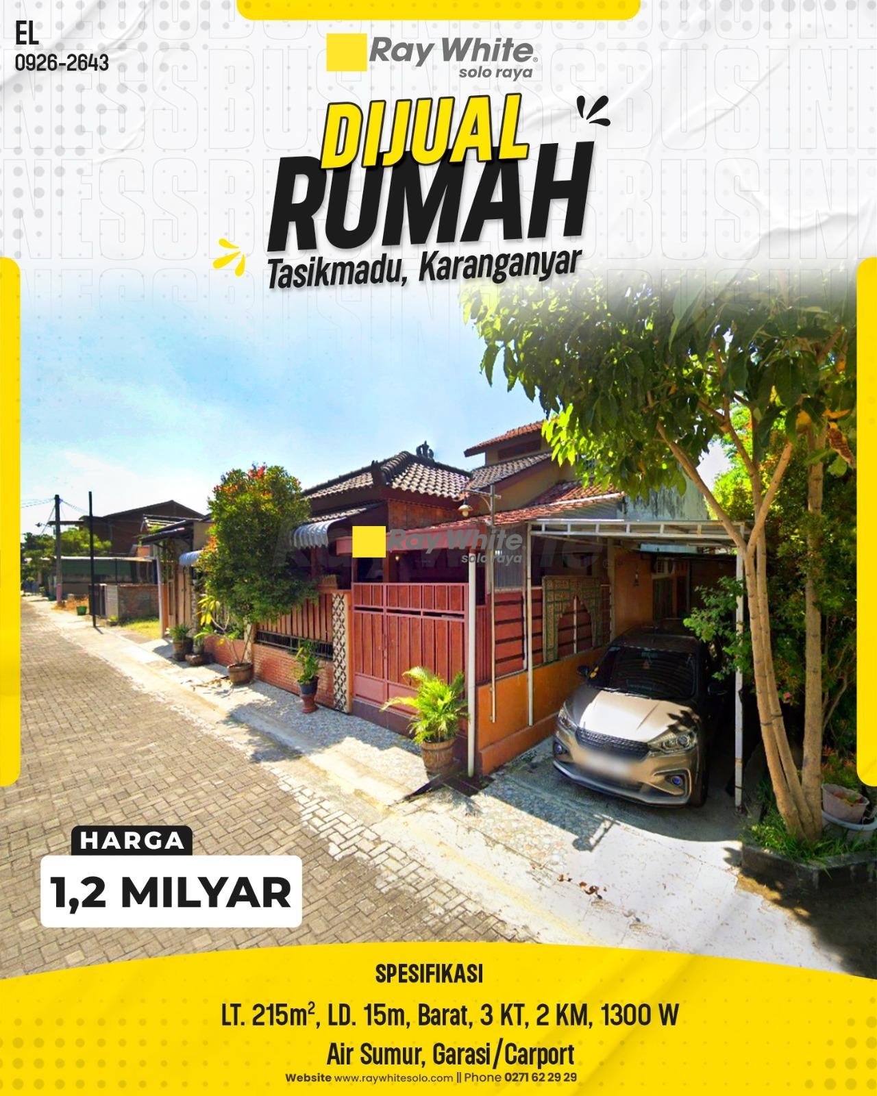 DIJUAL RUMAH CANTIK ASRI DENGAN NUENSA ETNIK JOGLO DI TASIKMADU, KARANGANYAR