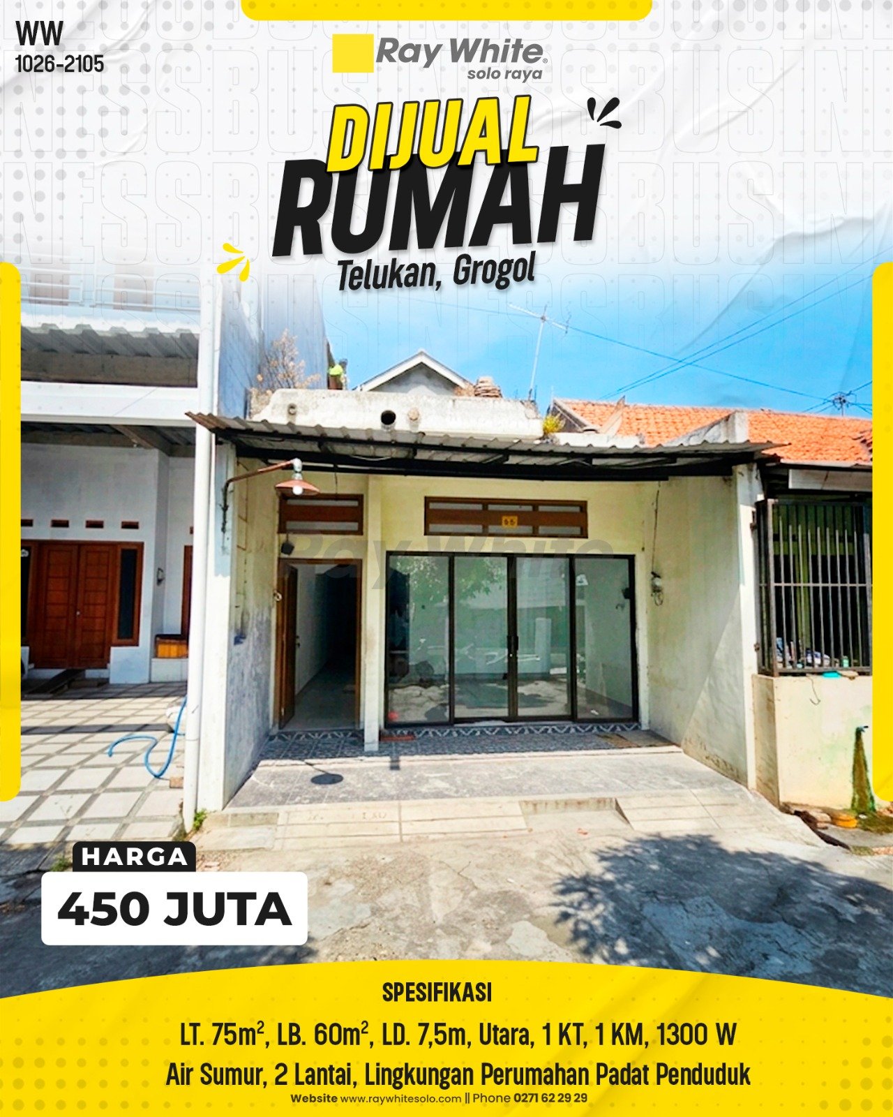 Dijual Rumah di Telukan, Grogol