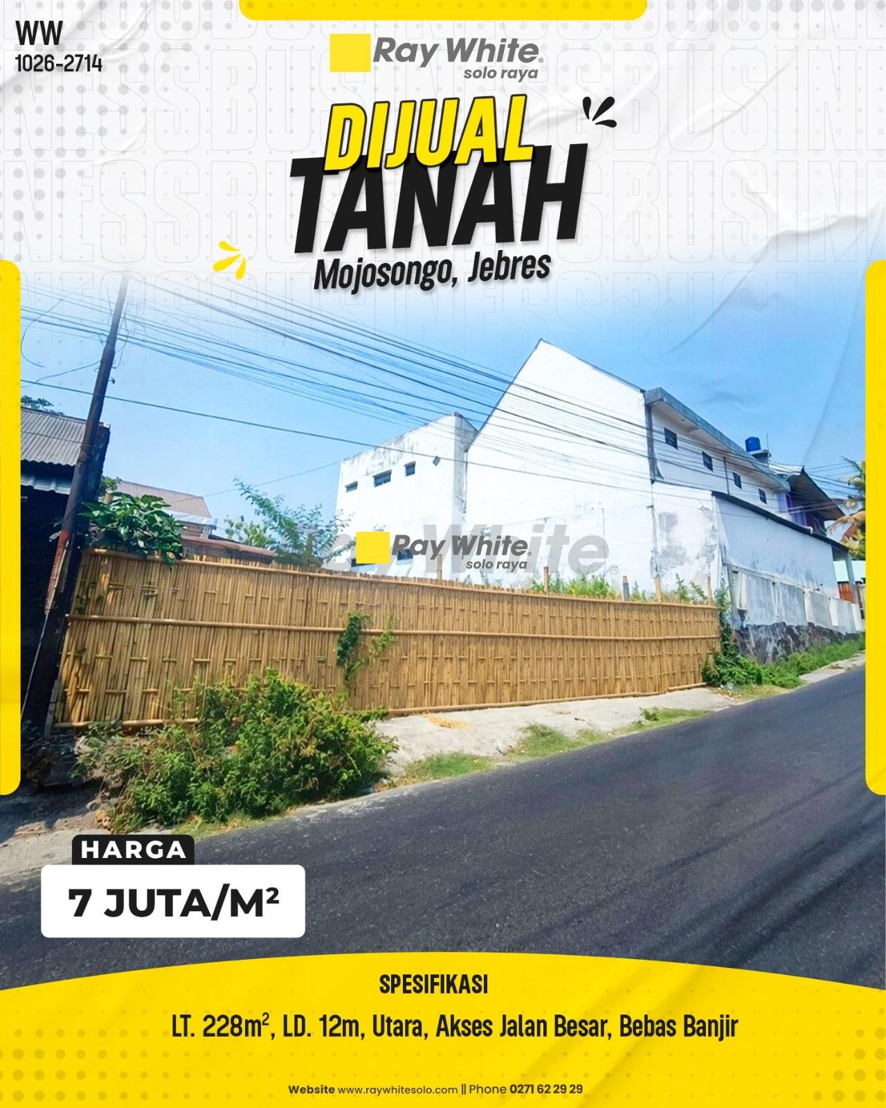 DIJUAL TANAH STRATEGIS DI MOJOSONGO, JEBRES