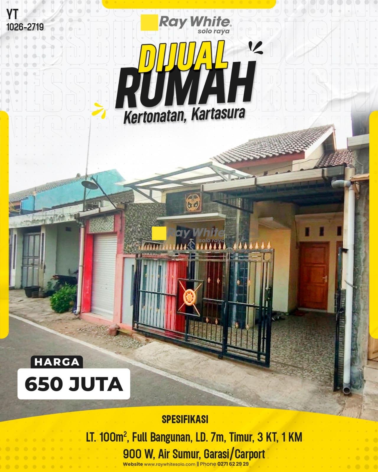 DIJUAL RUMAH SIAP HUNI DI KERTONATAN, KARTASURA